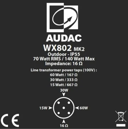 Купить AUDAC WX802MK2/OB по выгодной цене в Краснодаре