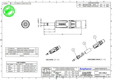 Купить AMPHENOL KM2PB по выгодной цене в Краснодаре