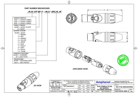 Купить AMPHENOL AX5F по выгодной цене в Краснодаре