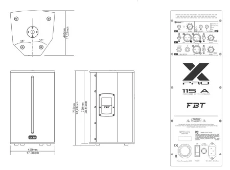 Купить FBT X-PRO 115A по выгодной цене в Краснодаре