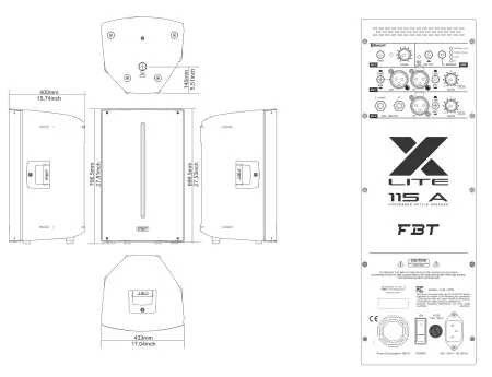 Купить FBT X-LITE 115A по выгодной цене в Краснодаре