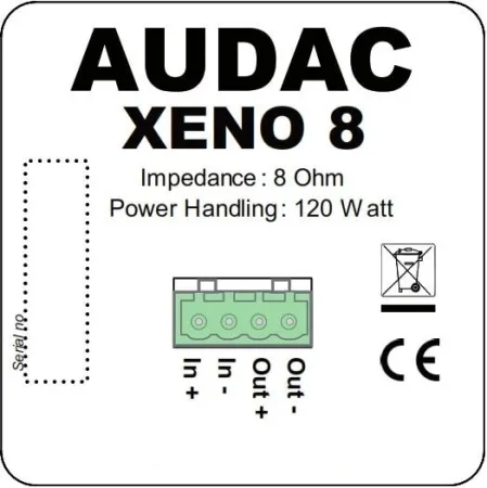 Купить AUDAC XENO8/B по выгодной цене в Краснодаре