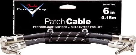 Купить FENDER 6` CABLE BLK 2 PACK по выгодной цене в Краснодаре