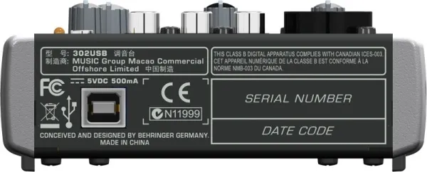 BEHRINGER 302USB BEHRINGER 302USB