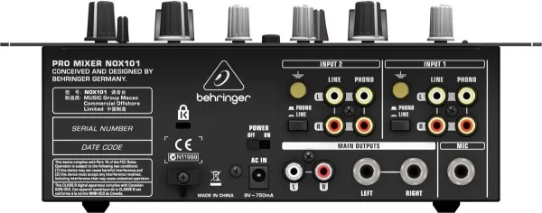 BEHRINGER NOX101 BEHRINGER NOX101