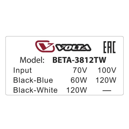Купить VOLTA BETA-3812T по выгодной цене в Краснодаре