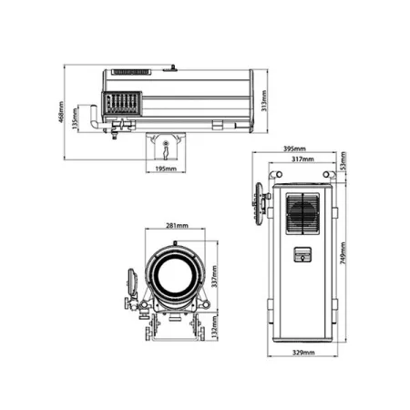 Купить JEG 2300E LED FOLLOW SPOT 1000S по выгодной цене в Краснодаре