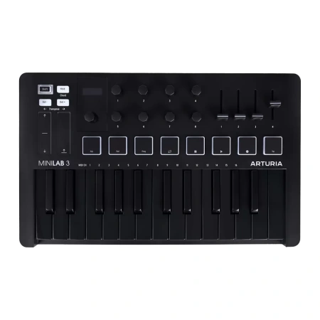 Купить Arturia MiniLAB 3 Deep Black по выгодной цене в Краснодаре