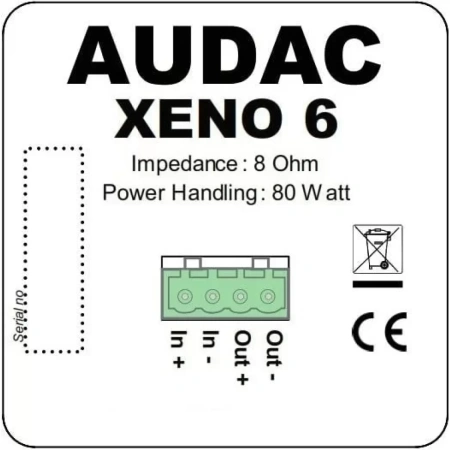 Купить AUDAC XENO6/B по выгодной цене в Краснодаре